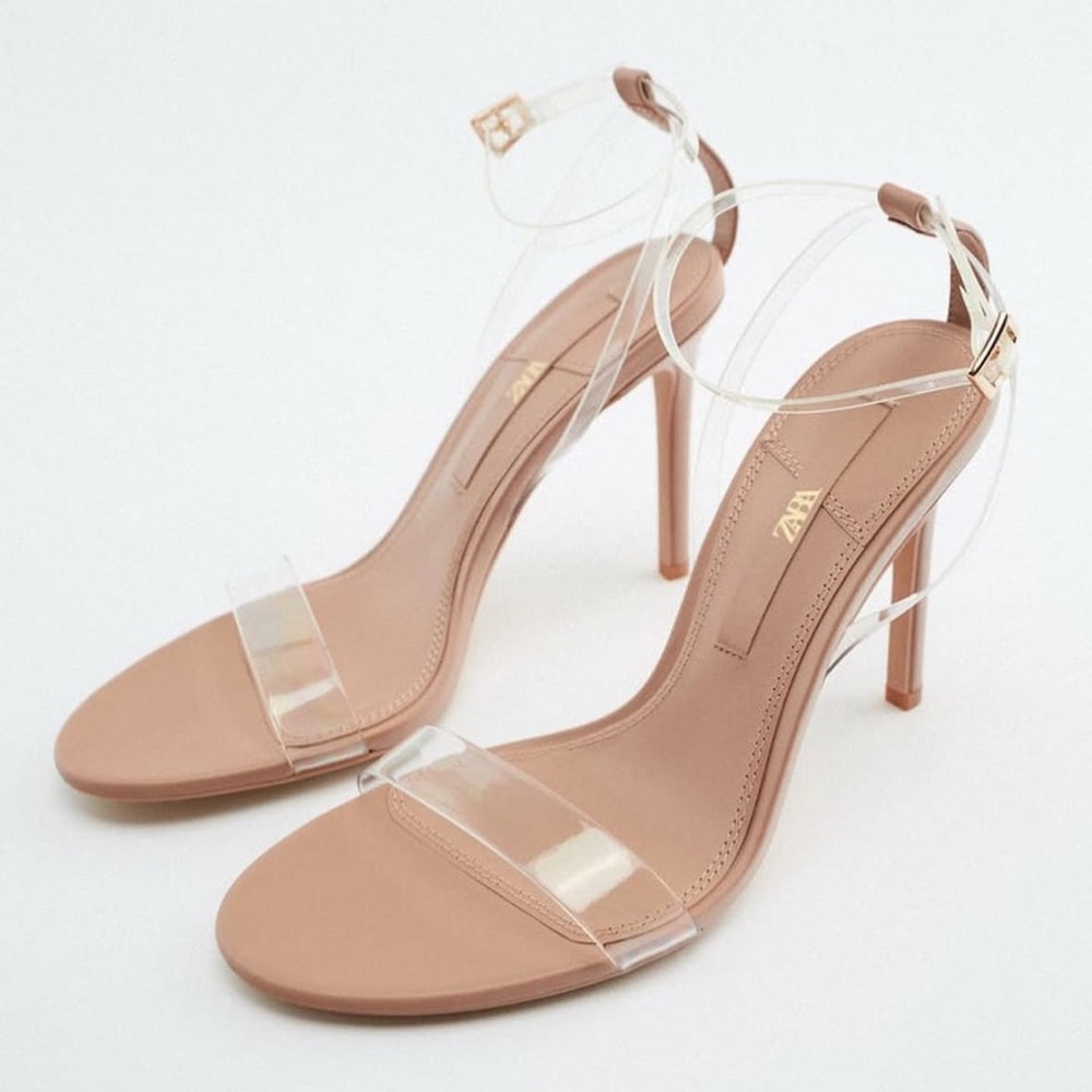 Elegant Tan Stiletto Heels Zara